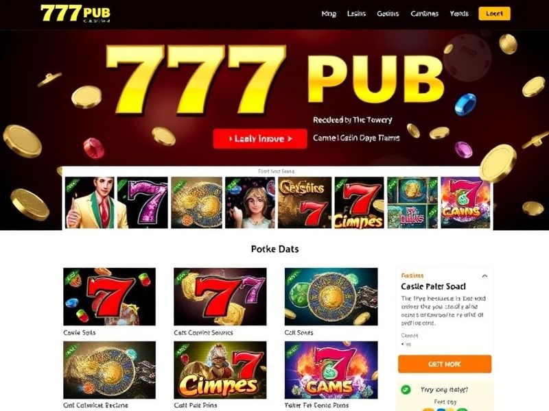 777pub.com is your ultimate destination for real-money casino games. Explore slots, table games, and exclusive bonuses at the trusted online platform for gambling enthusiasts.